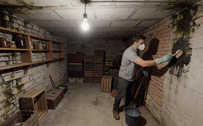 Moisissures dans la cave : pourquoi elles apparaissent et comment les éliminer